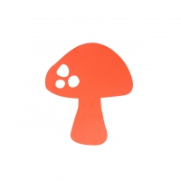 Lampe applique Champignon - Corail